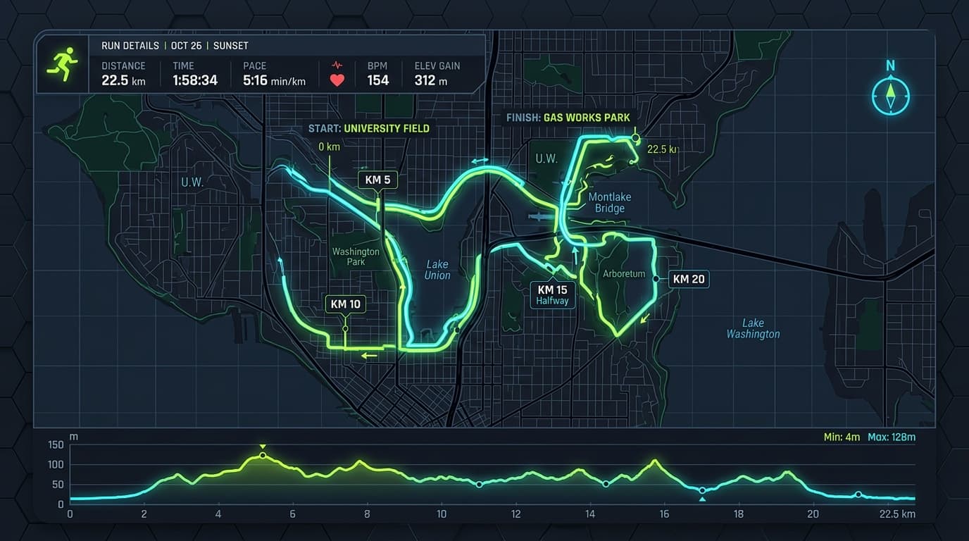 Mapa del circuito de running Campo de Marte